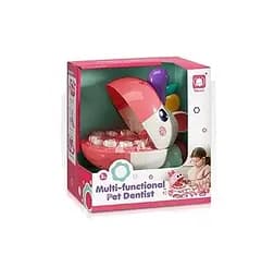 Набор стоматолога 853 муляжи челюстей, рот единорога открывается, подсветка, аксессуары, в коробке (6982348400022)