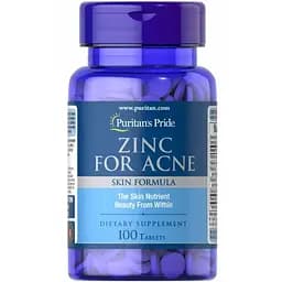 Цинк від прищів Puritan's Pride Zinc for Acne 100 таблеток