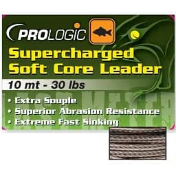 Лидкор Prologic Supercharged Soft Core Leader 5m 50lbs Camo Silt