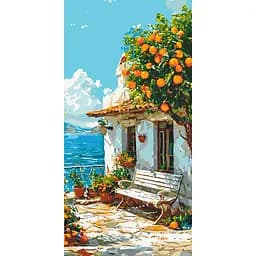 Картина за номерами "Італійський пейзаж" Origami LW5115, 40х80 см