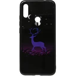 Чохол-накладка Toto Night Light Print Glass Case Xiaomi Redmi Note 7 Deer