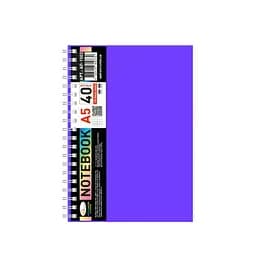 Блокнот А5 Апельсин АП-1503(Violet) 40 листов, пружина сбоку