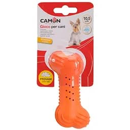 Игрушка для собак Camon Crunchy Bone косточка резиновая 10.5 см в ассортименте