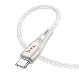 Кабель PD Hoco U133 Monte 60W charging data cable Type-C to Type-C 1,2 м. серый