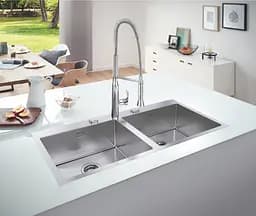 Кухонна мийка з нержавіючої сталі Grohe K800 31585SD1, Нержавіюча сталь - мініатюра 4