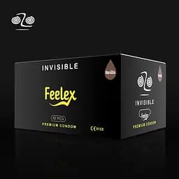 Презервативи з натурального латексу ультратонкі Feelex Invisible 0.01 мм 10 шт - мініатюра 5