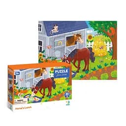 Дитячий пазл "Обід для коника" DoDo Toys 300684, 30 елементів - мініатюра 2