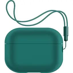 Чехол для наушников Armorstandart Silicone Case with straps для Apple Airpods Pro 2 Dark Green (ARM68612)