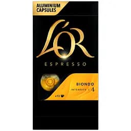 Кава мелена L'OR Espresso Biondo Intensity #4 капсули 260 г (5 шт. х 52 г) - мініатюра 2