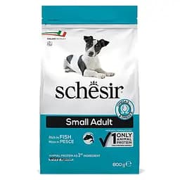 Сухий корм Schesir Dog Small Adult Fish 0.8 кг монопротеїновий для собак малих порід з рибою