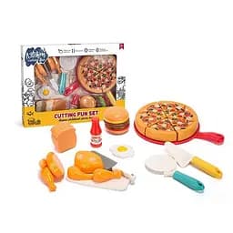 Набір продуктів "Кулінарна фантазія" 10455 WToys, 24 елементи, продукти на липучках, досточка, в коробці (6985898400849)