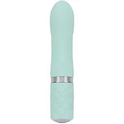 Роскошный вибратор Pillow Talk - Flirty Teal с кристаллом Сваровски