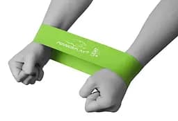Гумка для фітнесу PowerPlay 4114 Mini Power Band Light 0.8 мм Зелена (5.5 кг) (PP_4114_Green_Light) - мініатюра 5