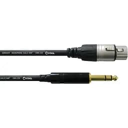 Балансный аудио кабель Cordial Jack 6.3 stereo - XLR female 0.3м CFM 0.3 FV