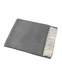 Плед бавовняний Миами Linda Vladi білий-дим 140х200