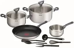Набір посуду Daily Cook, 11предметів, нержавіюча сталь, бакеліт, скло Tefal kuh0016921 - мініатюра 2