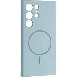 Чехол DK Luxury Silicone Case with MagSafe для Samsung Galaxy S24 Ultra Sky Blue [132239]