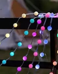 Розумна світлодіодна музична гірлянда 100LED, 10 м, кольорові RGB кульки з USB живленням та дистанційним - мініатюра 5