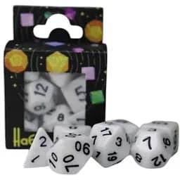 Набор кубиков Opaque 7 Dice Set - White , 7 шт. (g7dopaq07)