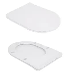 Унітаз підлоговий Qtap Robin New Ultra Quiet з сидінням Slim Duroplast/ Soft-close/ Quick Release QT13226083AW - мініатюра 7