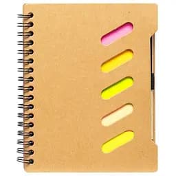 Блокнот С6 Bambi JX011 на спіралі з набором стікерів та ручкою