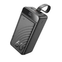 Портативна батарея Powerbank Hoco J123C Element 22.5W+PD20W with digital display 60000mAh Black