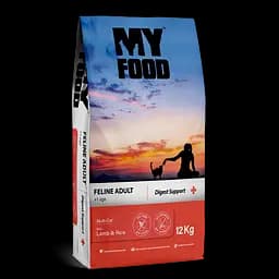 Сухий Корм ​​Myfood Суперпреміум для дорослих котів з Ягням та Рисом 12 кг