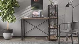 Письмовий стіл Ferrum-decor Серії Конект з етажеркою 75x120x60 чорний ДСП Дуб Сонома Трюфель 16мм (FRD-104223) - мініатюра 6