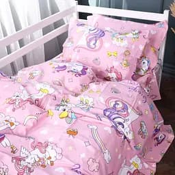 Комплект постельного белья Mirson бязь Kids Time Unicorn kids 2x143x210 см (2200011569789)