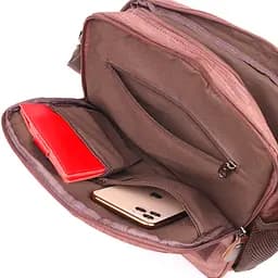 Містка чоловіча сумка з текстилю 15х32х8 см Vintage 15х32х8 см sum0021449 - мініатюра 6