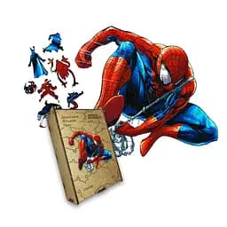 Пазл деревяний Спайді, А5, Картонна коробка 35 елементів