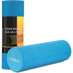 Масажний ролик Cornix EVA+ 45 x 15 см (валик, ролер) XR-0306 Blue