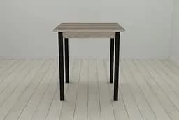 Стіл кухонний Ferrum-decor Дієго 75x80x80 Чорний ДСП Сонома Трюфель 16мм (FRD-106310)