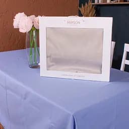 Скатертина MirSon №303 Jacquard blue 280x170 см жакард