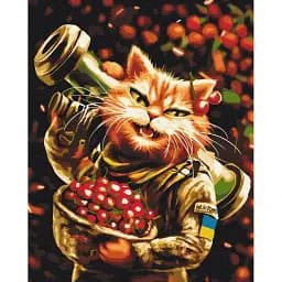 Картина по номерам Brushme Котик Мелитополь ©Марианна Пащук 40x50 см