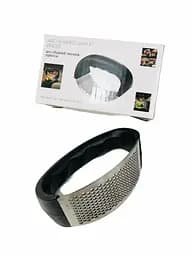 Пресс для чеснока из нержавеющей стали с пластиковой ручкой чесночница, Kitchen Master Черный 84271