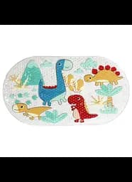 Дитячий антиковзаючий килимок на присосках 65х38 у ванну резиновий противоскользящий коврик гумовий для дорослих дітей силіконовий динозаври