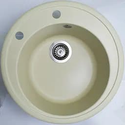 Кухонна мийка Adamant SUN ivory d 510x200 мм, без крила d 51 - мініатюра 3