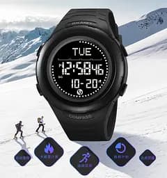 Годинник чоловічий наручний спортивний Skmei 2166 Compass з компасом і крокоміром (Чорний) - мініатюра 6
