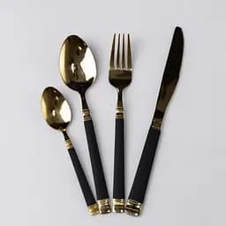 Набор столовых приборов Yiwu из нержавеющей стали на 6 персон 24 предмета столовая вилка ложка нож подарочный кейс HP-16978-27