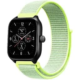 Ремінець нейлоновий на липучці BeWatch Xiaomi Amazfit BIP/GTS/GTR 20 мм Лимонний (1011312.3UW)