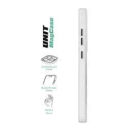 Чехол Samsung Galaxy S24 Ultra 5G (SM-S928), Unit MagSafe, белый, прозрачный, магсейф, противоударный, магнитный, панель-накладка с поддержкой MagSafe, с поддержкой беспроводной зарядки, TPU+PC, защита всего корпуса, ударопрочный - мініатюра 3