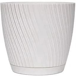 Горщик Form-Plastic Міка-17 з підставкою 2.53 л білий (4560-011)