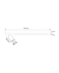 Стельовий світильник Goldlux 327376 Paris GU10+Led 2x10+24W 4000K 1800Lm IP20 Чорний - мініатюра 3
