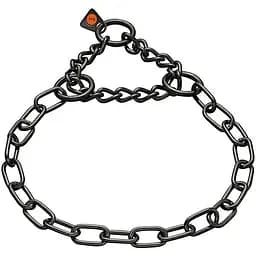 Нашийник для собак Sprenger Long Link середня ланка напівзатяжка, воронена сталь 3 мм, 60 см