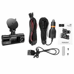 Відеореєстратор Hoco DI60 2-inch display with rear camera (1280P+720P) Black - мініатюра 5