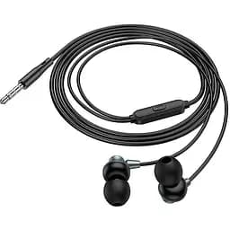 Навушники Hoco Delighted metal universal earphones with microphone M98 чорні - мініатюра 9