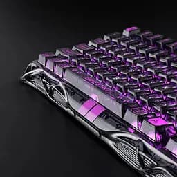 Клавіатура GravaStar Mercury K1 Lite 80keys BSUN Grey BT/WL/USB Transparent Black (GSV75LITE_XTAL_BLK) - мініатюра 12