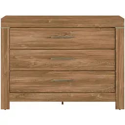 Комод в спальню ВМК Герман KOM3S/9/12 телескопы Дуб стерлинг (GRB-1489)