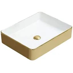 Умивальник Mexen Estela White/Gold накладний MEX-22105053, Золотий